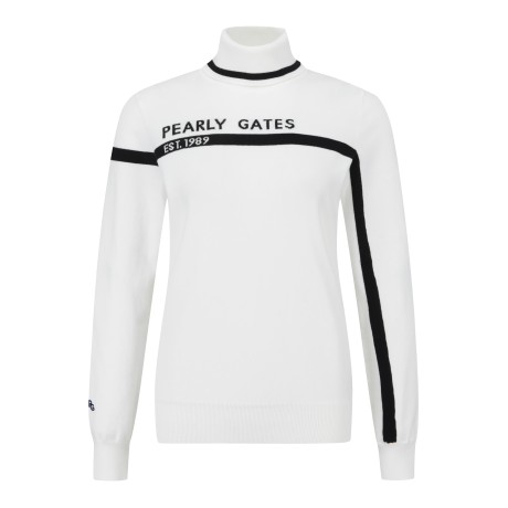 [가격 인하] 여성 면 혼방 컬러 블록 터틀넥 스웨터