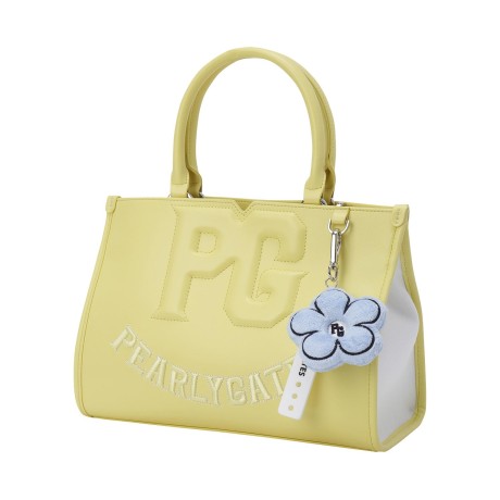 여성 엠보 로고 토트백 & 플라워 키링