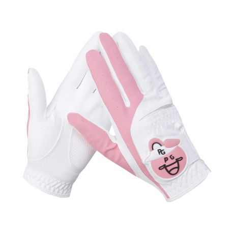 여성 러버 바니 벨크로 배색 양손 장갑