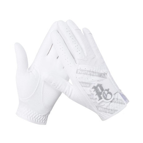 여성 글리터 로고 벨크로 양손 장갑