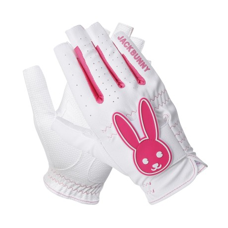 여성 잭바니 컬러 배색 네일컷 양손 장갑