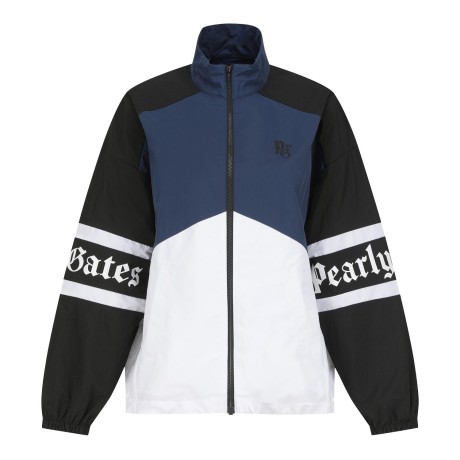 여성 컬러 블록 로고 집업 점퍼