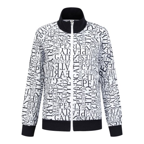 여성 로고 패턴 집엄 점퍼