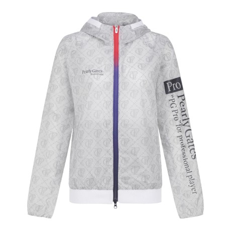 여성 로고 아가일 패턴 집업 윈드브레이커