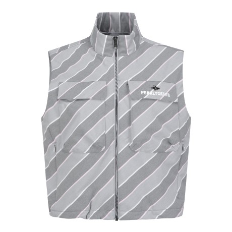 여성 바스트 플랩 포켓 패딩 베스트