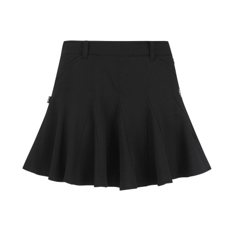 [ONLY BUCKET] 여성 로고 자수 플라운스 큐롯 스커트