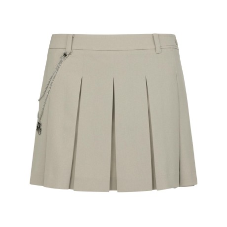 여성 체인 플리츠 큐롯 스커트