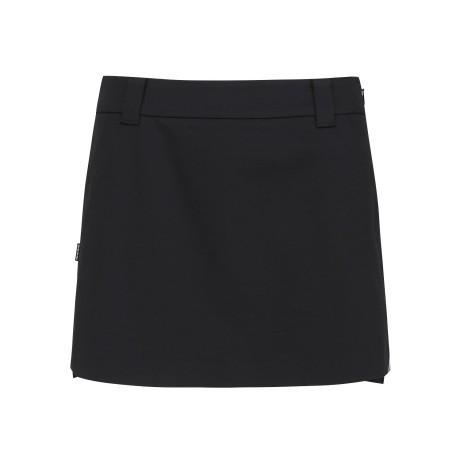 여성 사선 로고 스트레치 미니 스커트