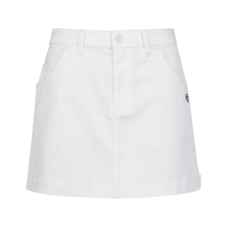 여성 로고 자수 트윌 스커트 & 로고 스카프