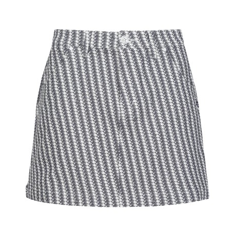 여성 사선 로고 패턴 스커트 & 로고 스카프