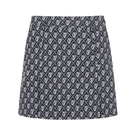 여성 로고 아가일 패턴 스커트