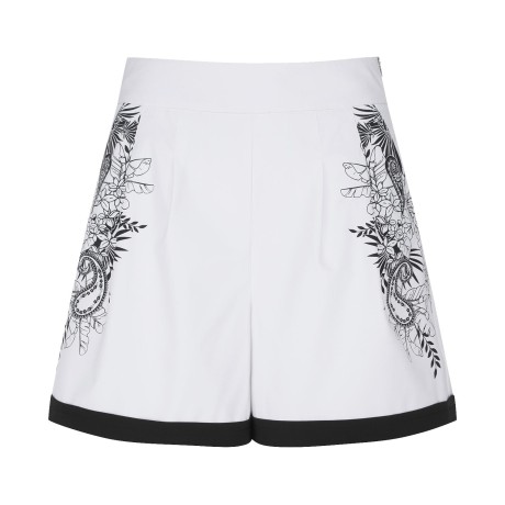 [냉감]여성 배색 밑단 백 밴딩 쇼츠