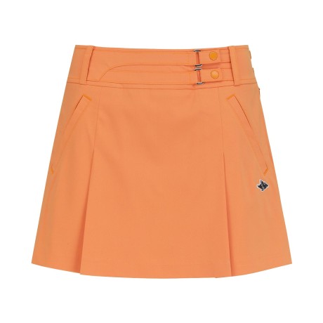 여성 바니 더블 스트랩 플리츠 큐롯 스커트