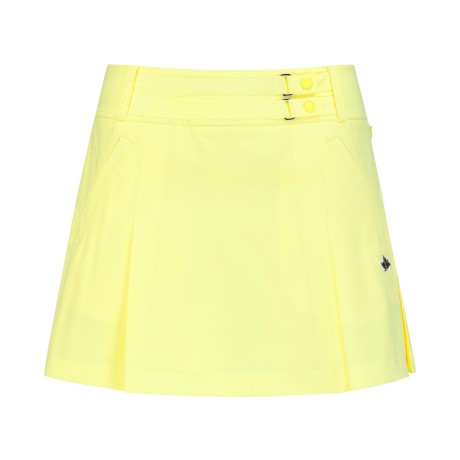 여성 바니 더블 스트랩 플리츠 큐롯 스커트