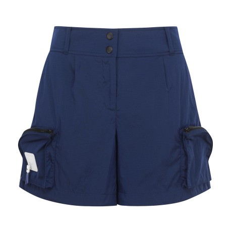 여성 백 밴딩 사이드 지퍼 포켓 방풍 쇼츠