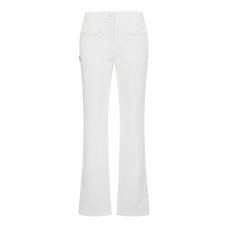 여성 솔리드 세미 부츠컷 스트레치 팬츠