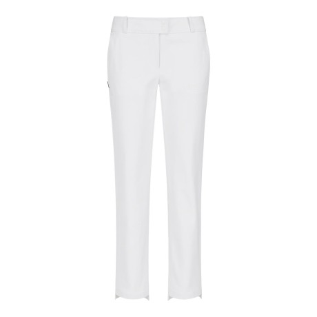 여성 로고 스텝 헴 팬츠