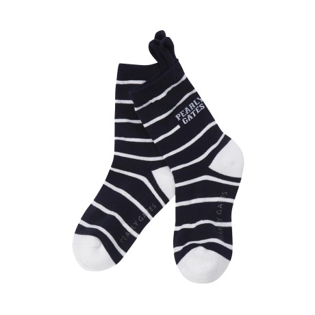 여성 바니 스트라이프 중목 양말