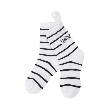 여성 바니 스트라이프 중목 양말