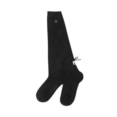 여성 스마일 백 리본 니삭스