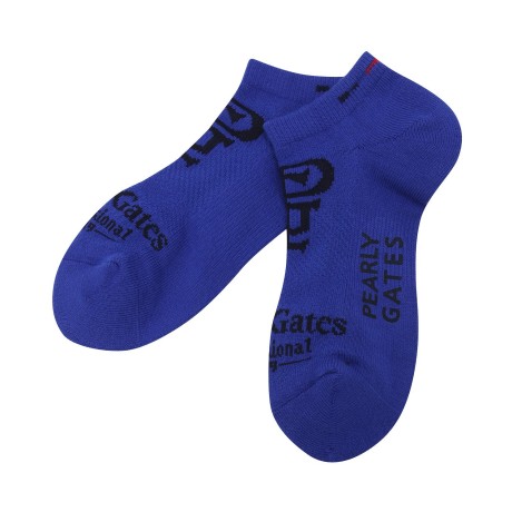 여성 로고 자카드 앵클 삭스