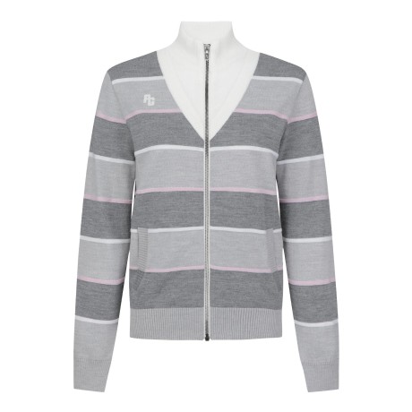 여성 브이넥 레이어드 방풍 집업 가디건