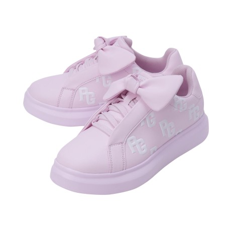 [ONLY BUCKET] 여성 엠보 로고 패턴 리본 골프화