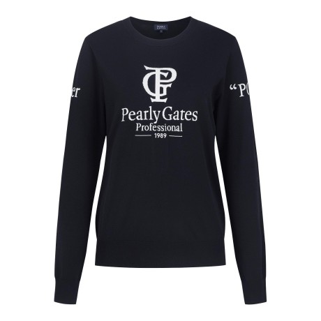 여성 로고 소프트 긴팔 니트