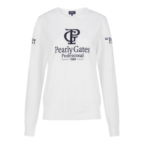 여성 로고 소프트 긴팔 니트