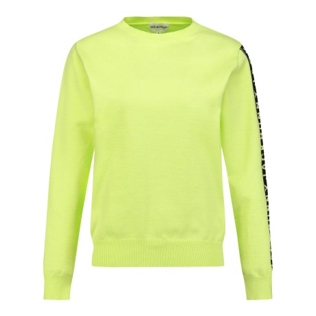 여성 잭바니 로고 슬리브 니트