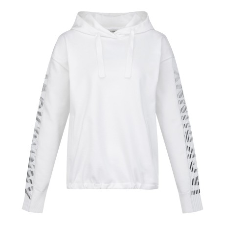 여성 잭바니 로고 슬리브 후드 니트