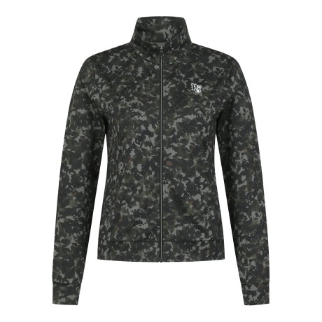 여성 카모콜라쥬 져지 집업 티셔츠