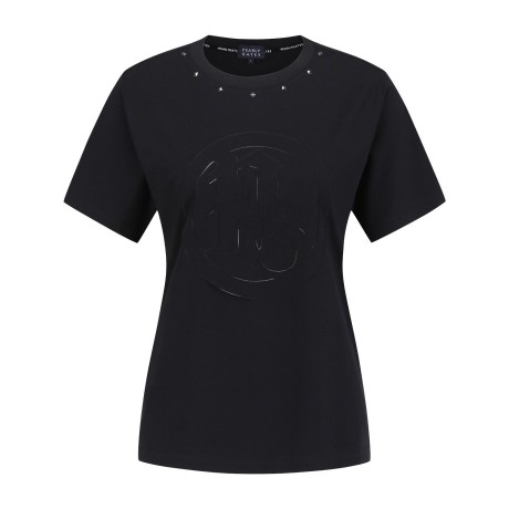 여성 스터드 빅 로고 반팔 티셔츠