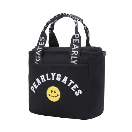 여성 스마일 엠보 로고 자수 토트백