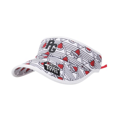 여성 러버 로고 와펜 패턴 썬바이저