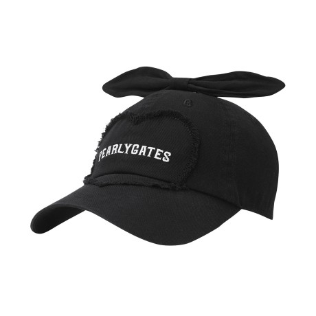 여성 탈착 리본 테슬 하트 볼캡