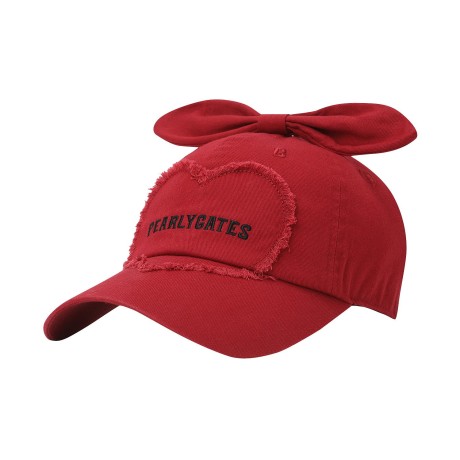 여성 탈착 리본 테슬 하트 볼캡