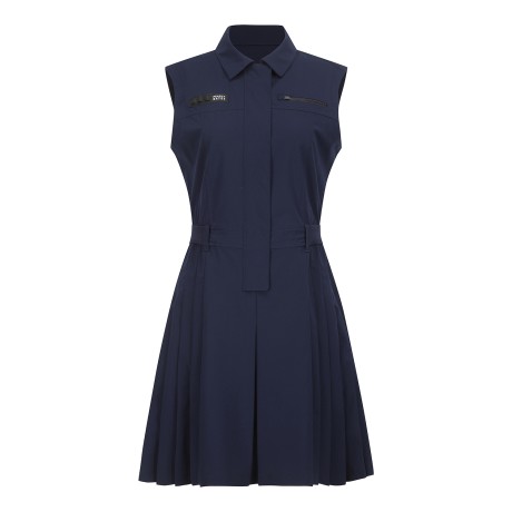 여성 플리츠 슬리브리스 원피스