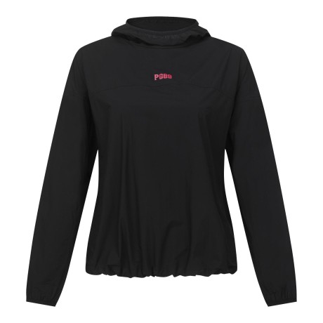 여성 백 로고 후드 패커블 경량 점퍼