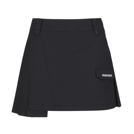 여성 페이크 포켓 백 플리츠 큐롯 스커트