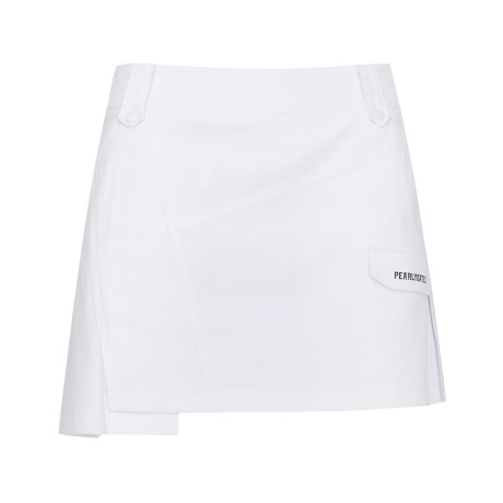 여성 페이크 포켓 백 플리츠 큐롯 스커트