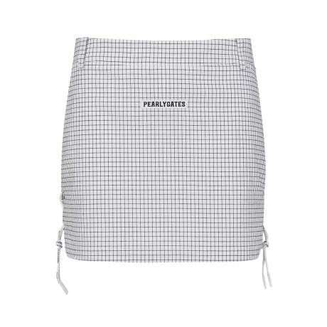 [냉감]여성 백밴딩 체크 스트링 큐롯 스커트