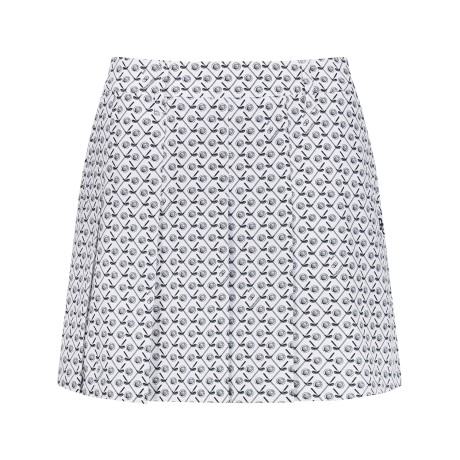 여성 골프채 패턴 플리츠 스커트
