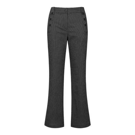 여성 스트라이프 시어서커 부츠컷 팬츠