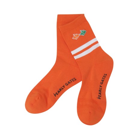 여성 컬러 블록 바니 패치 장목 양말