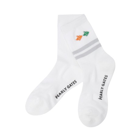 여성 컬러 블록 바니 패치 장목 양말