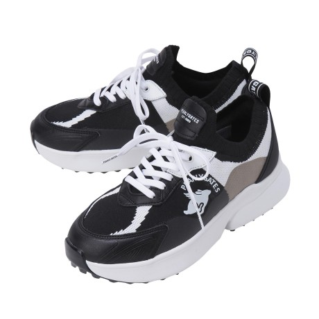 여성 컬러 블록 니팅 골프화