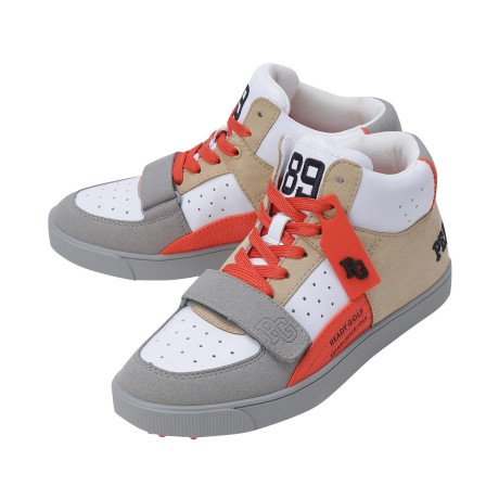 여성 컬러 블록 미드 골프화