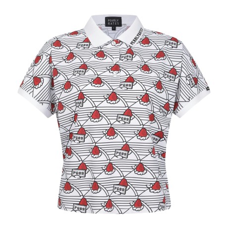 [냉감]여성 스트로베리 케이크 반팔 칼라 티셔츠