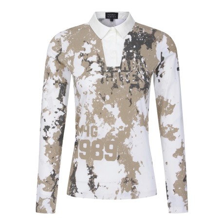 여성 로고 칼라 냉감 긴팔 티셔츠